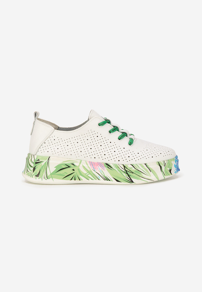 Bílé kožené dámské sneakersy Florinna