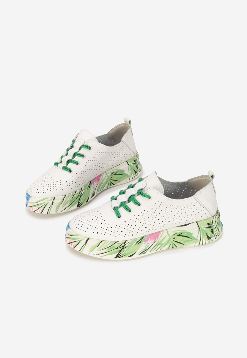 Bílé kožené dámské sneakersy Florinna