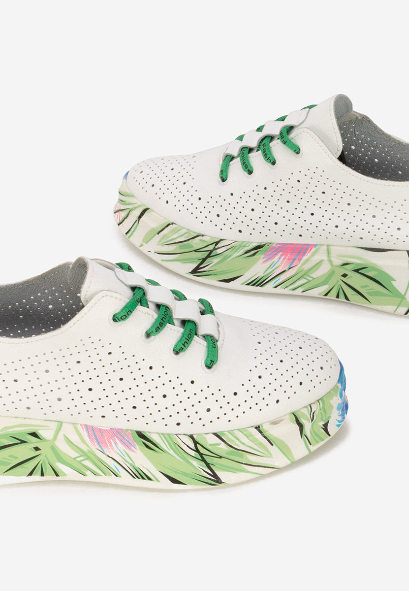 Bílé kožené dámské sneakersy Florinna