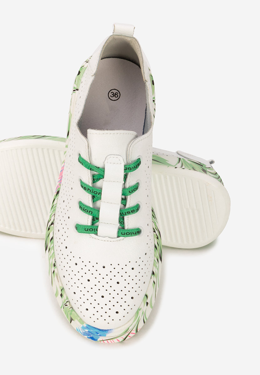 Bílé kožené dámské sneakersy Florinna