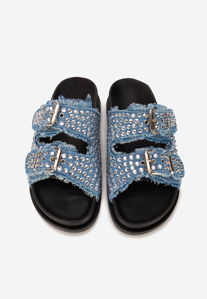 Denim pantofle Cu talpa inalta Anamia