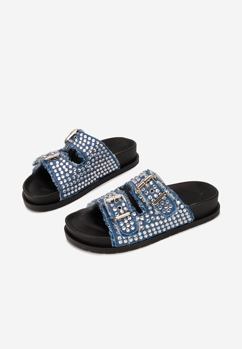 Denim pantofle Cu talpa inalta Anamia V2