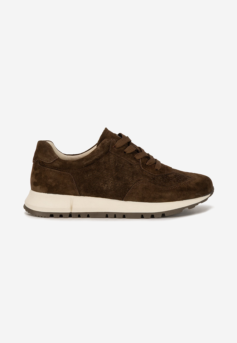 Hnedé kožené dámské sneakersy Alanea