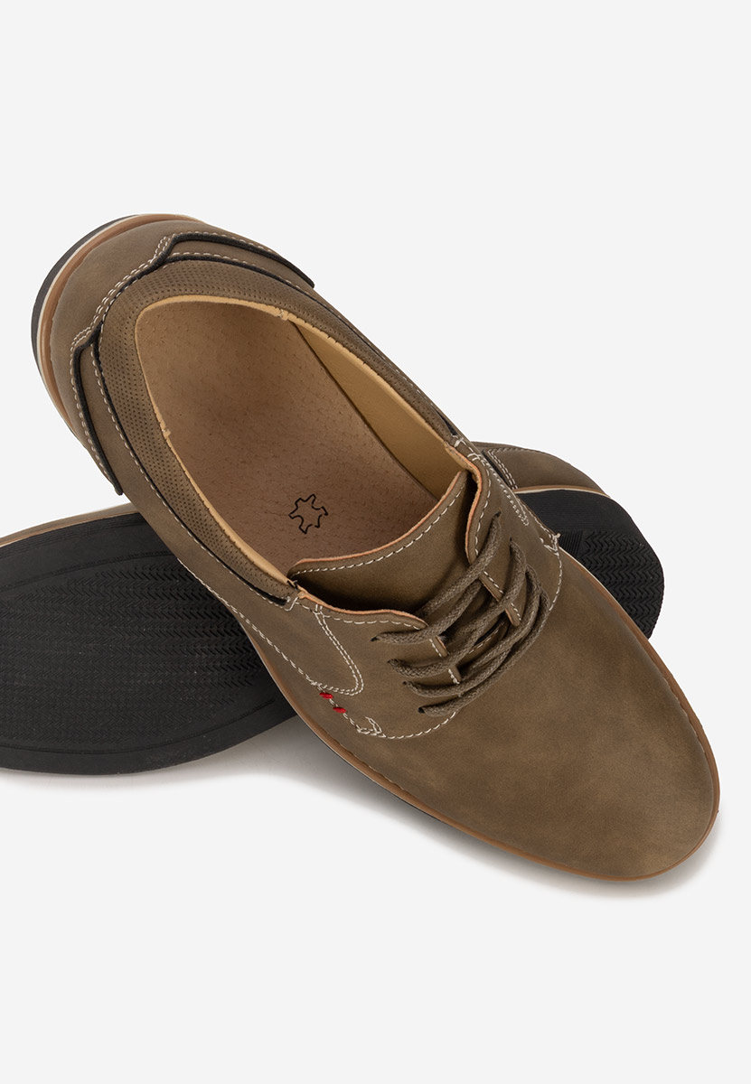 Khaki dámské polobotky Doralia