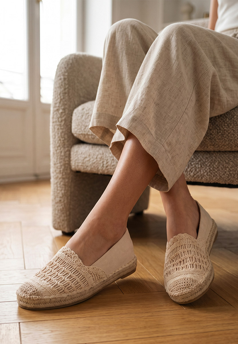 Béžové dámské espadrilky Henley