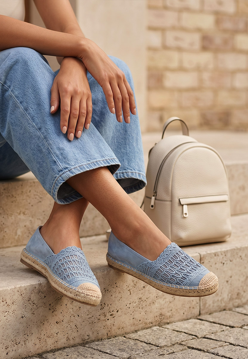 Modré dámské espadrilky Henley