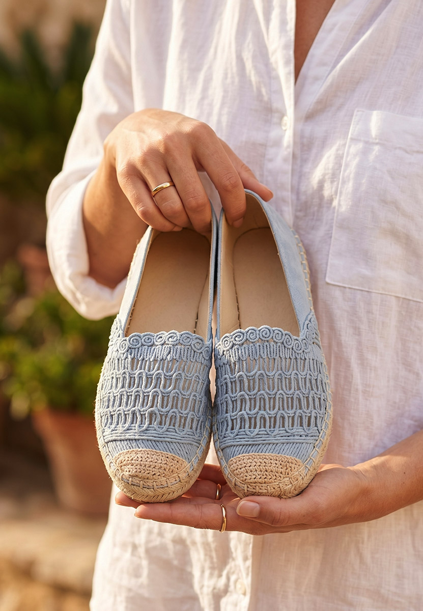 Modré dámské espadrilky Henley