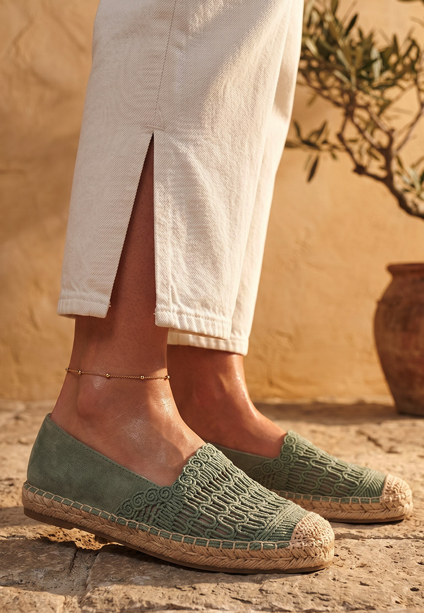 Zelené dámské espadrilky Henley