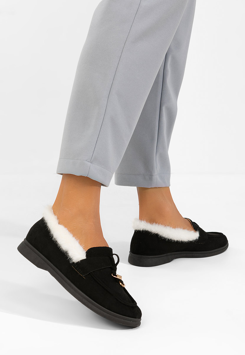 Černé loafers mokasíny Semilla