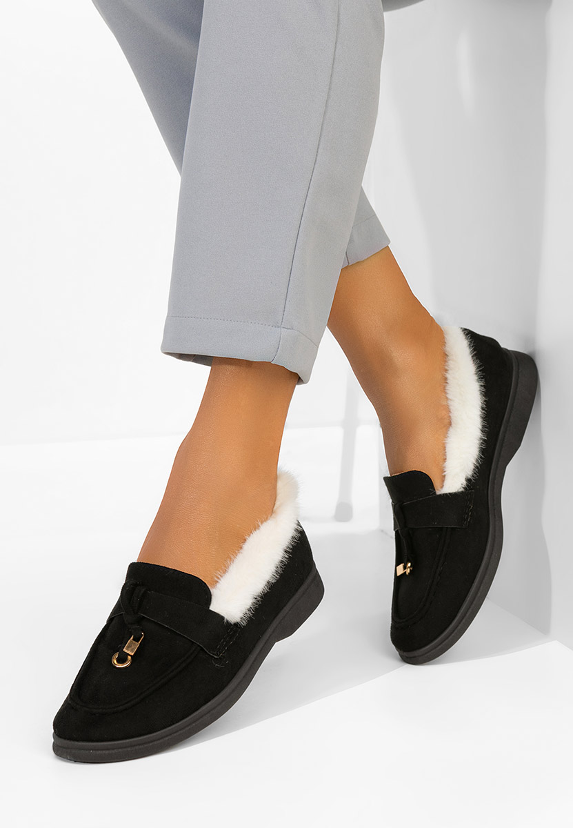 Černé loafers mokasíny Semilla