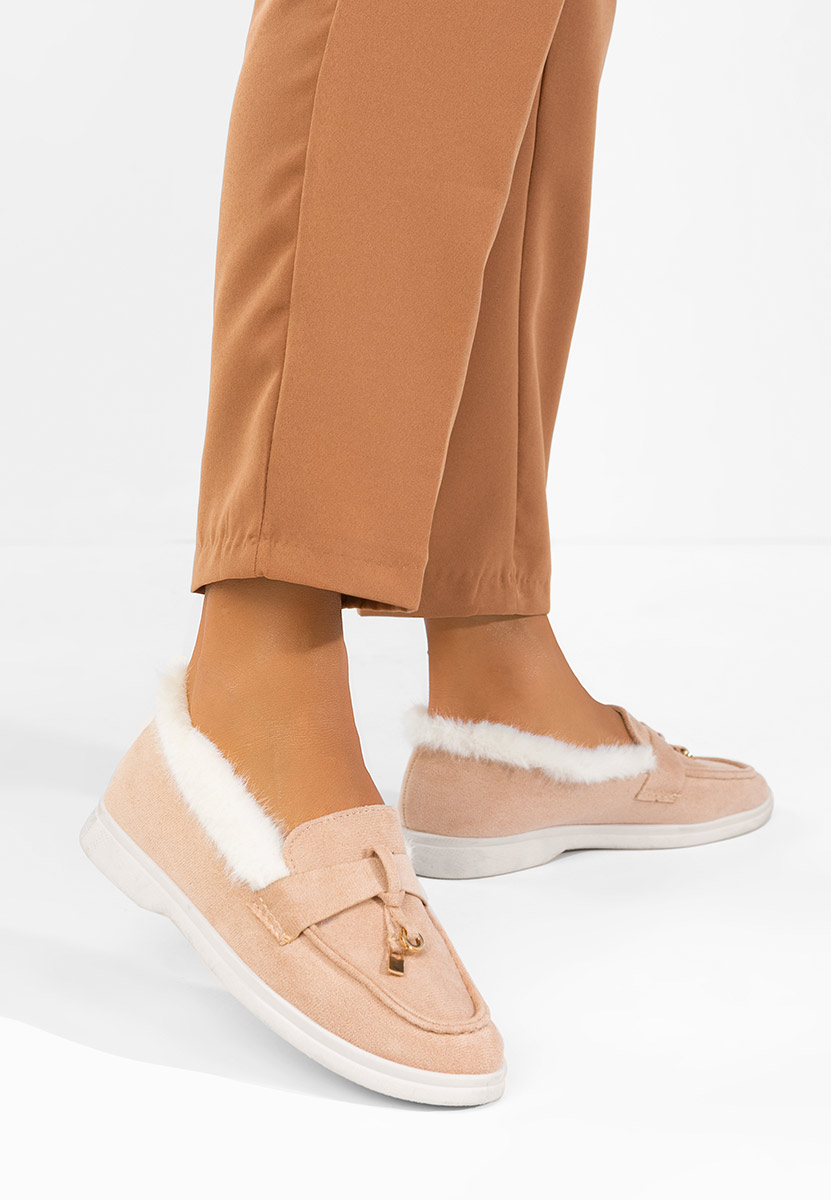 Béžové loafers mokasíny Semilla