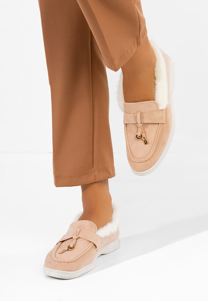 Béžové loafers mokasíny Semilla