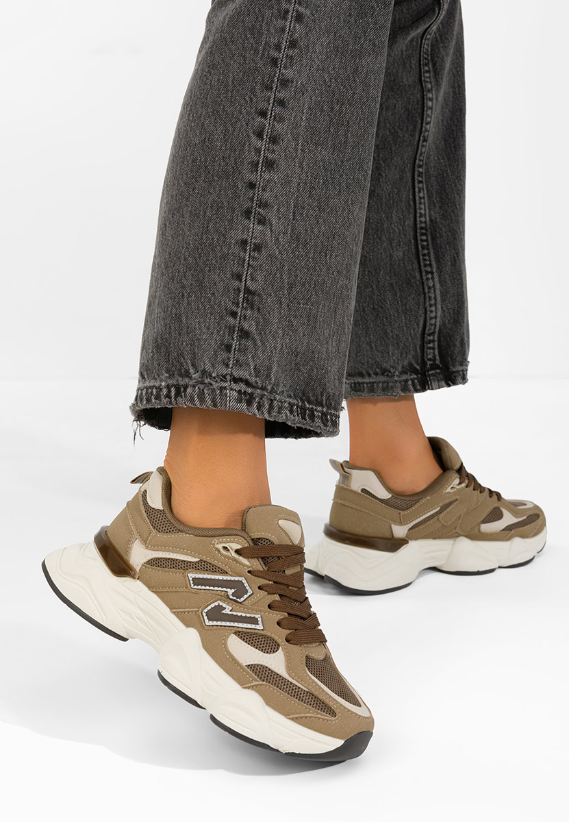 Khaki dámské tenisky Nailyn