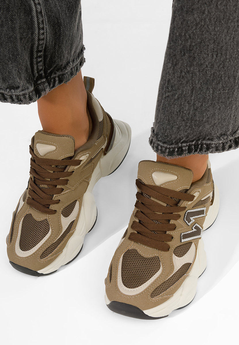 Khaki dámské tenisky Nailyn