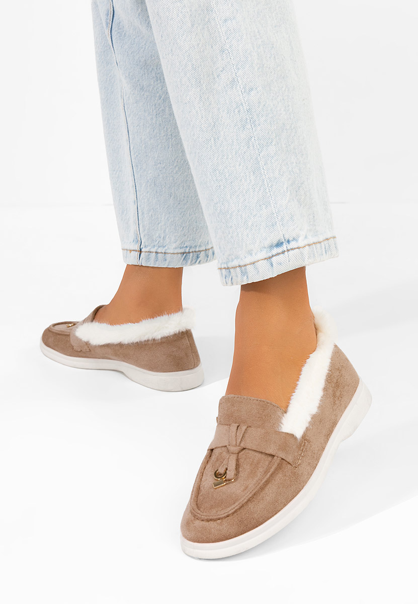 Khaki loafers mokasíny Semilla
