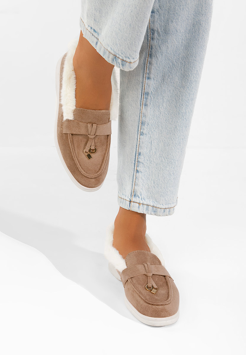 Khaki loafers mokasíny Semilla