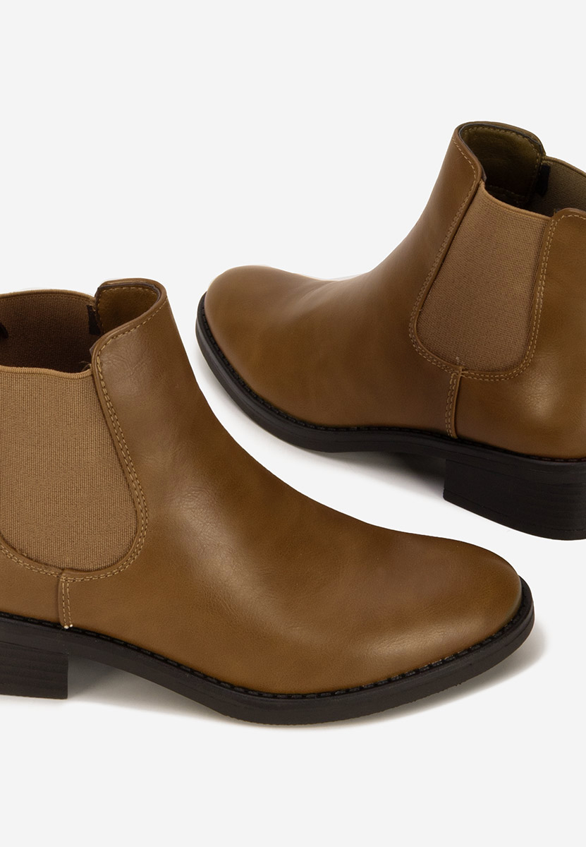 Khaki dámské chelsea boty Sellema