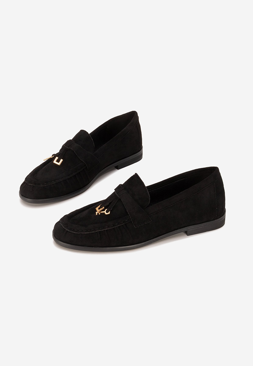 Černé loafers mokasíny Soliene