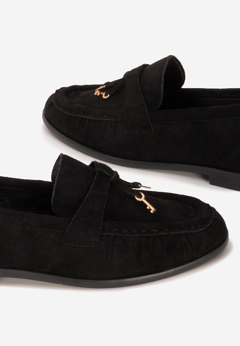 Černé loafers mokasíny Soliene