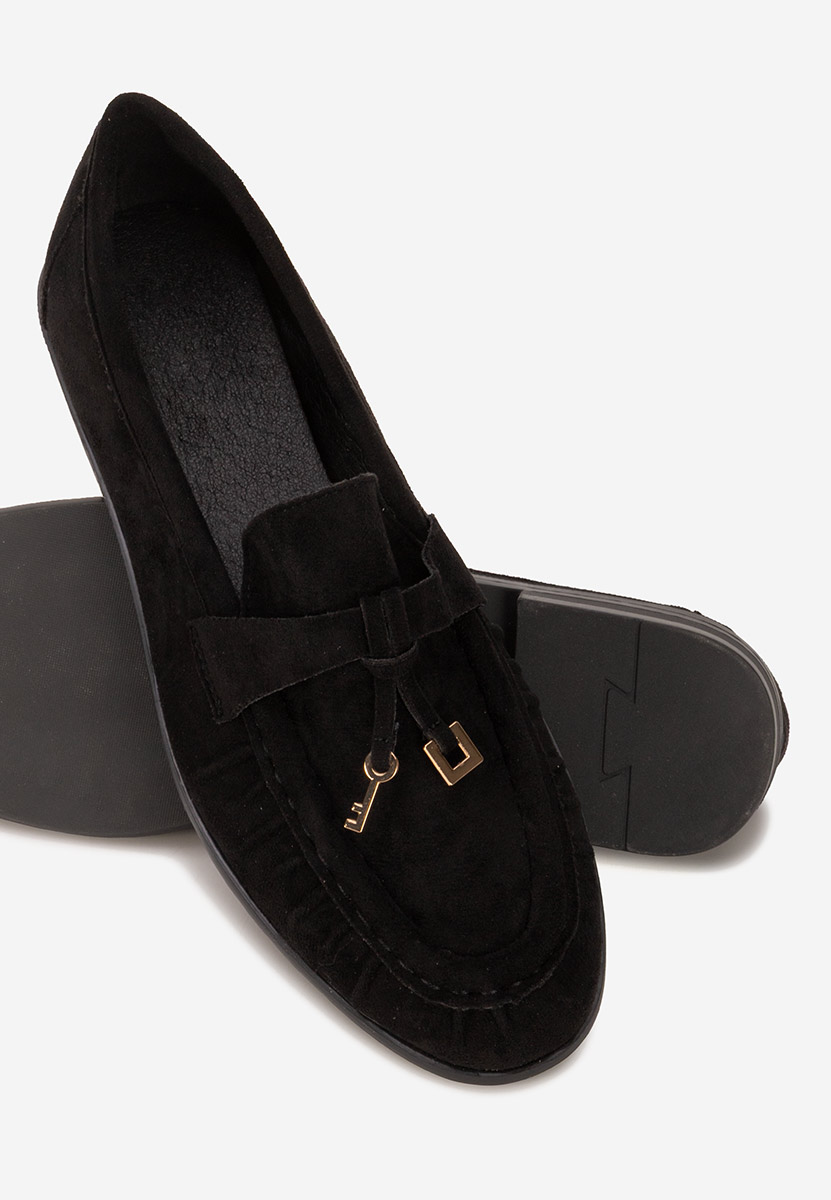 Černé loafers mokasíny Soliene
