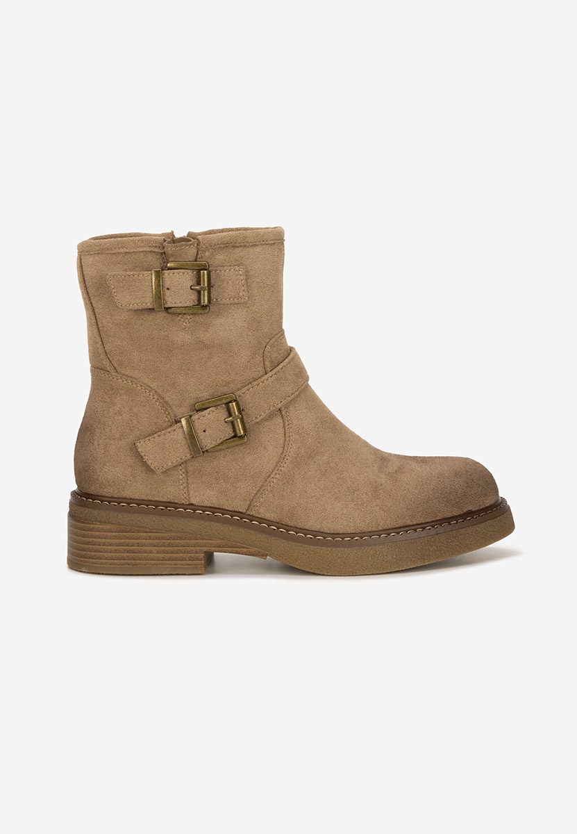 Khaki dámské polokozačky Isabellia