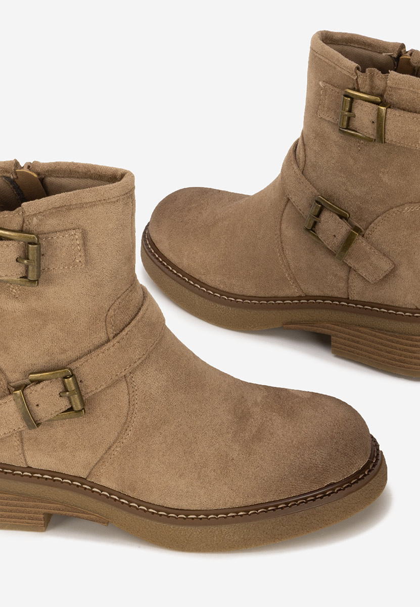 Khaki dámské polokozačky Isabellia